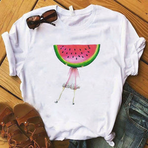 Pineapple fruits Clothing T-shirt Fashion Female Tee Top Graphic T Shirt Women Kawaii Camisas Mujer Clothes 2019