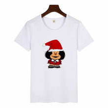 Load image into Gallery viewer, Cartoon Cute Toda Mafalda Print T Shirt 2019 Women Short Sleeve Tops Girls Casual Kawaii T-shirts Fashion O-neck Tshirt Harajuku