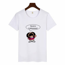 Load image into Gallery viewer, Cartoon Cute Toda Mafalda Print T Shirt 2019 Women Short Sleeve Tops Girls Casual Kawaii T-shirts Fashion O-neck Tshirt Harajuku