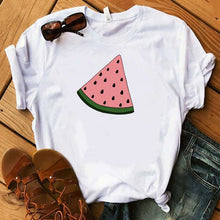 Load image into Gallery viewer, Pineapple fruits Clothing T-shirt Fashion Female Tee Top Graphic T Shirt Women Kawaii Camisas Mujer Clothes 2019